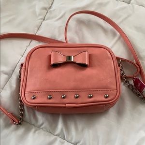 Candies coral crossbody bag